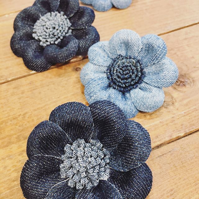 Denim Corsage